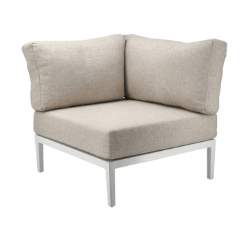 Santander sofa modułowa moduł narożny - Biały-beżowy - 1898