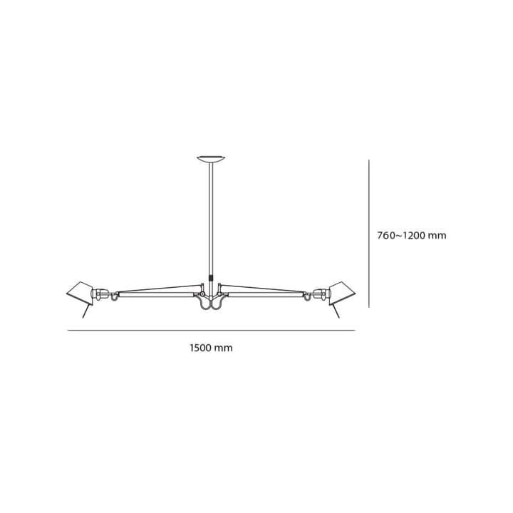 Tolomeo lampa wisząca, aluminium Artemide