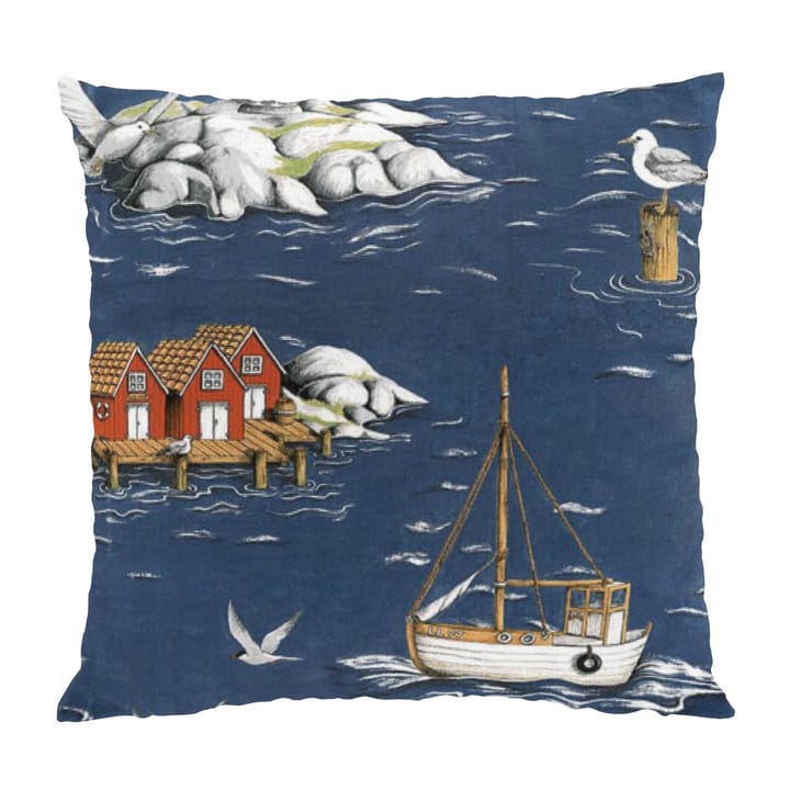 Poszewka na poduszkę Fiskeskär 47x47 cm (Wyspa Rybacka) - Niebieski - Arvidssons Textil