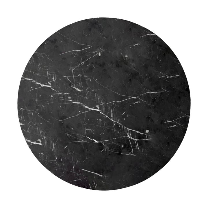 Androgyne blat do stolików bocznych Ø65 cm - Nero Marquina - Audo Copenhagen