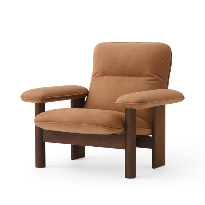 Brasilia fotel - Dark oak-Dunes camel leather 21004 - Audo Copenhagen