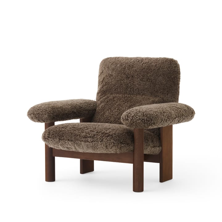 Brasilia fotel - Dark oak-Root sheepskin - Audo Copenhagen