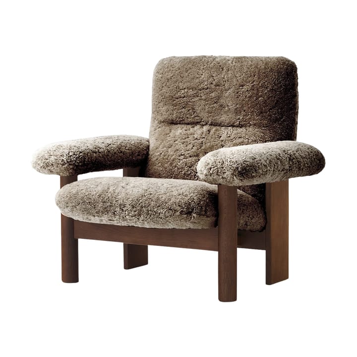 Brasilia fotel - Dark oak-Sahara sheepskin curly - Audo Copenhagen