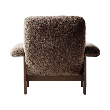 Brasilia fotel - Dark oak-Sahara sheepskin curly - Audo Copenhagen