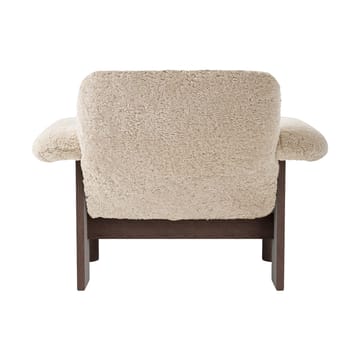 Brasilia fotel low back - Dark oak-Nature sheepskin curly - Audo Copenhagen