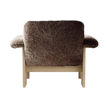 Brasilia fotel low back - Natural oak-Sahara sheepskin curly - Audo Copenhagen