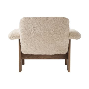 Brasilia fotel low back - Walnut-Nature sheepskin curly - Audo Copenhagen