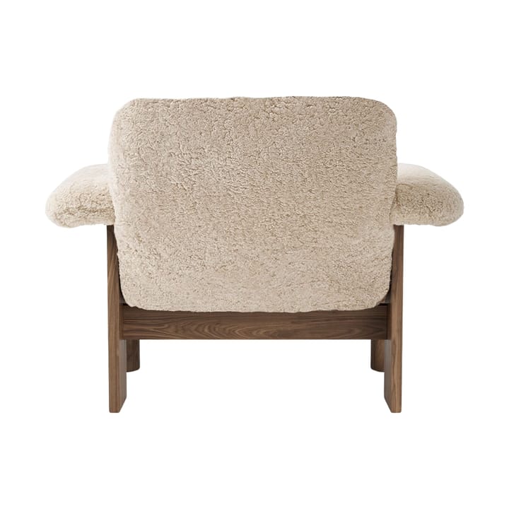 Brasilia fotel low back, Walnut-Nature sheepskin curly Audo Copenhagen