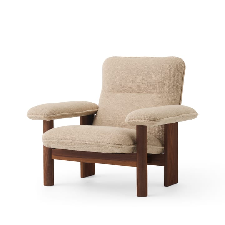 Brasilia fotel - Walnut-Bouclé 02 beige - Audo Copenhagen