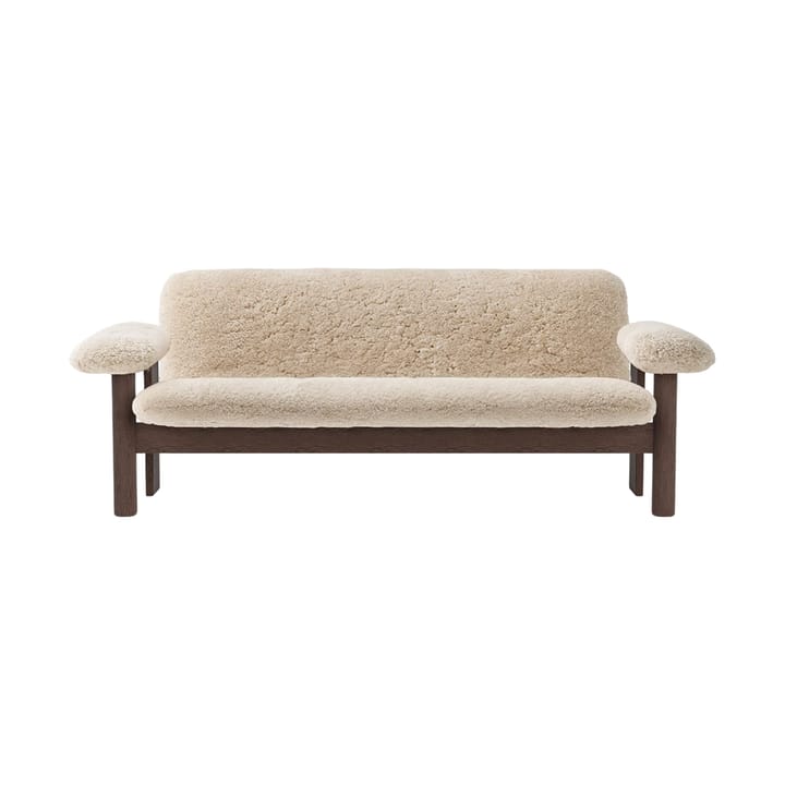 Brasilia kanapa 2-osobowa, Dark oak-Nature sheepskin curly Audo Copenhagen