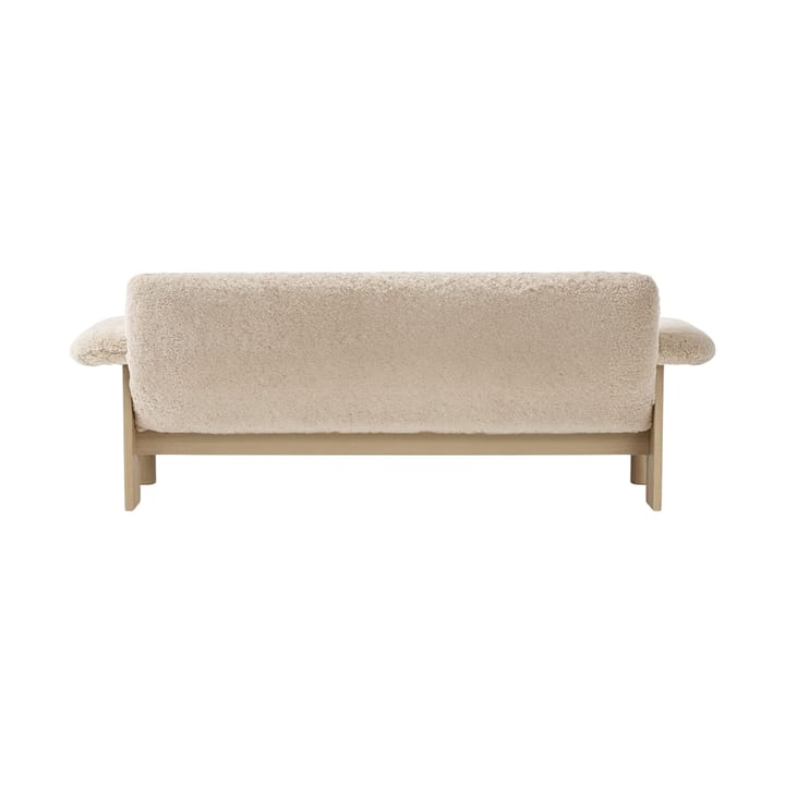 Brasilia kanapa 2-osobowa, Natural oak-Nature sheepskin curly Audo Copenhagen