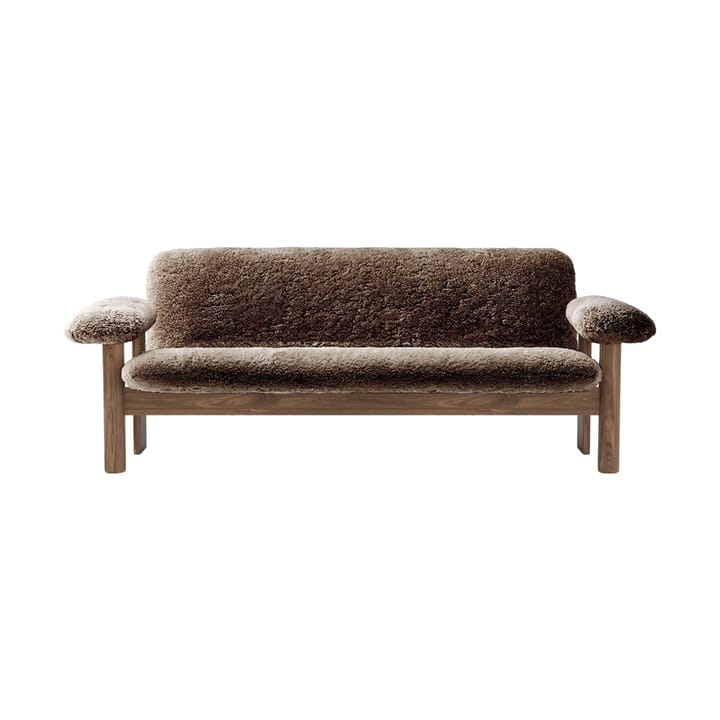 Brasilia kanapa 2-osobowa, Walnut-Sahara sheepskin curly Audo Copenhagen