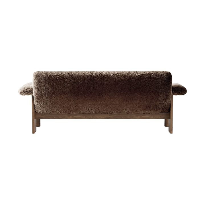 Brasilia kanapa 2-osobowa, Walnut-Sahara sheepskin curly Audo Copenhagen