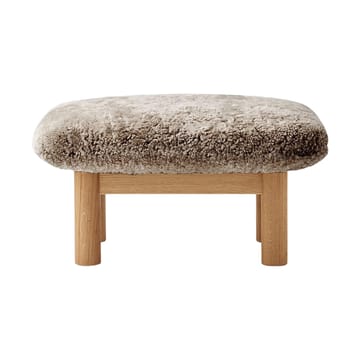 Brasilia podnóżek - Natural oak-Sahara sheepskin curly - Audo Copenhagen