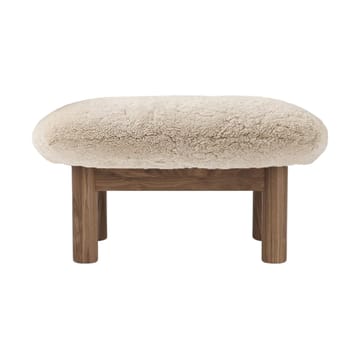 Brasilia podnóżek - Walnut-Nature sheepskin curly - Audo Copenhagen