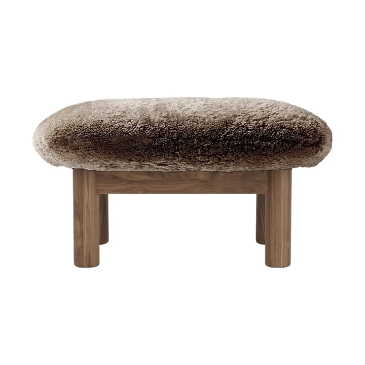 Brasilia podnóżek, Walnut-Sahara sheepskin curly Audo Copenhagen