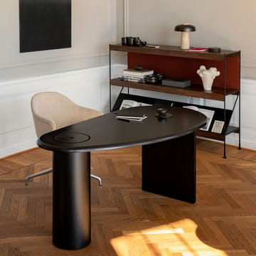 Zet system regałów - Natural oak, 1x2, black steel base - Audo Copenhagen