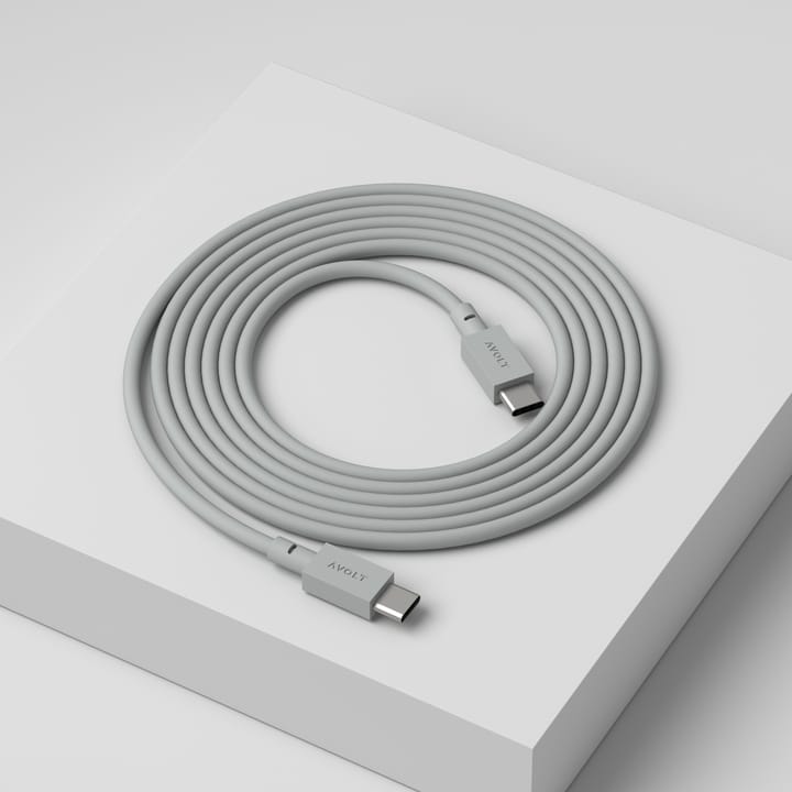 Kabel 1 USB-C do USB-C kabel do ładowania 2 m, Gotland gray Avolt