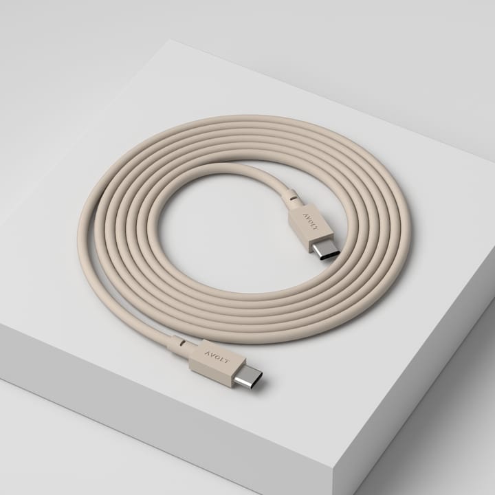 Kabel 1 USB-C do USB-C kabel do ładowania 2 m, Nomad sand Avolt