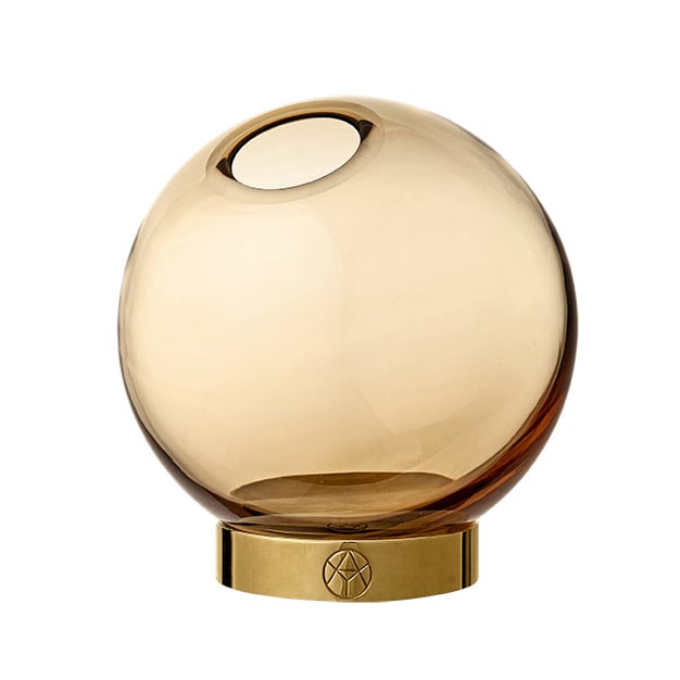 Zdjęcia - Wazon AYTM Globe  mały bursztynowy-złoty