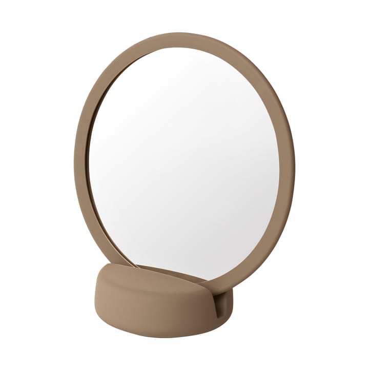 Lustro ceramiczne Sono Vanity Ø17 cm - Beżowe - Blomus