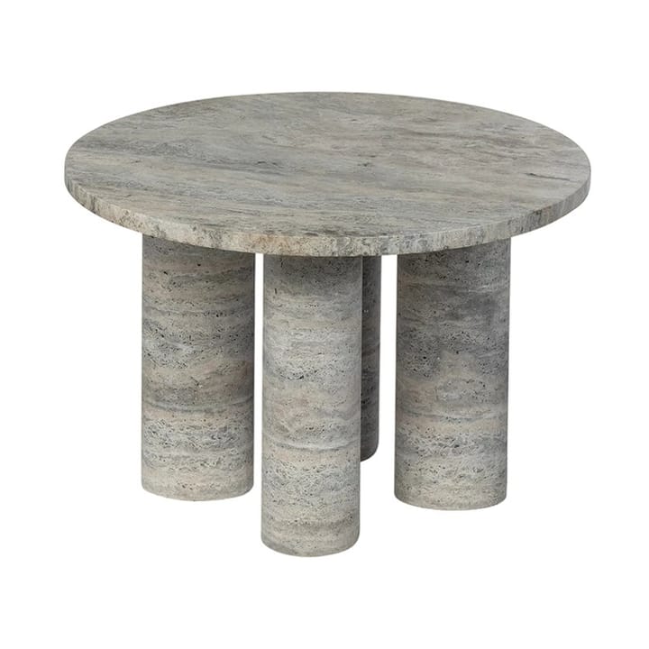 Stolik boczny Volos S Ø52 cm - Silver Travertine - Blomus