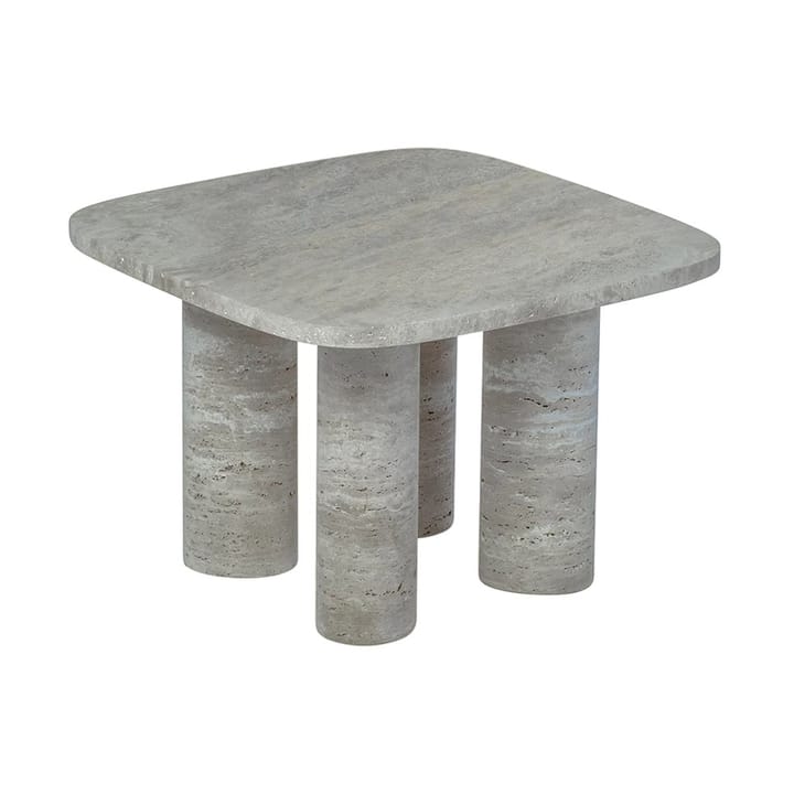 Stolik boczny Volos S 52x52 cm - Silver Travertine - blomus