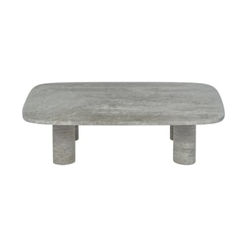 Stolik kawowy Volos L 100x70 cm - Silver Travertine - blomus