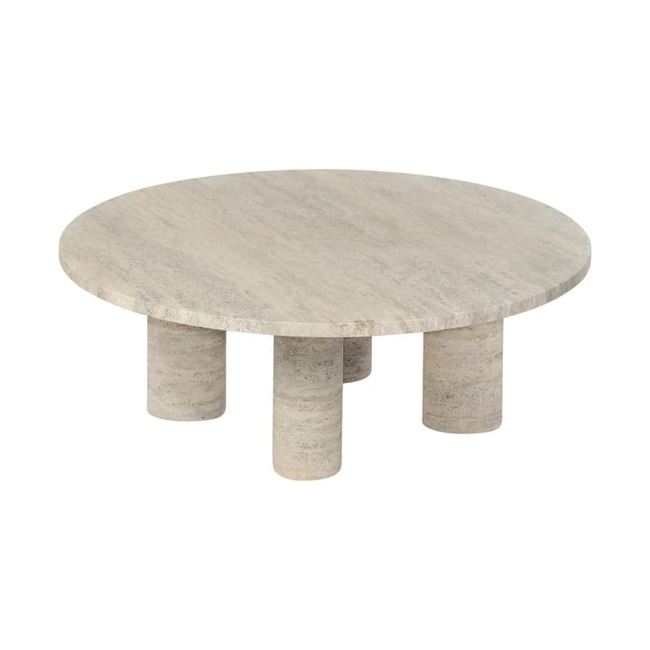 Stolik kawowy Volos L Ø75 cm - Travertine - blomus