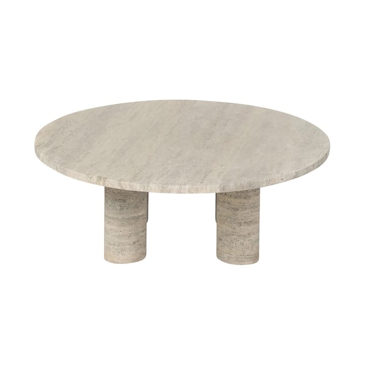 Stolik kawowy Volos L Ø75 cm - Travertine - blomus