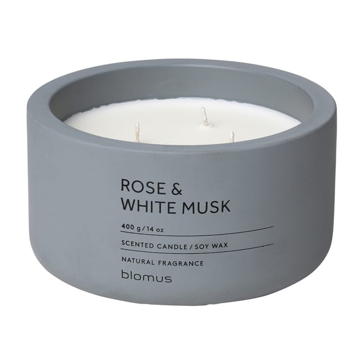 Świeczka zapachowa Fraga 25 godz. - Rose & White Musk-Flintstone - blomus