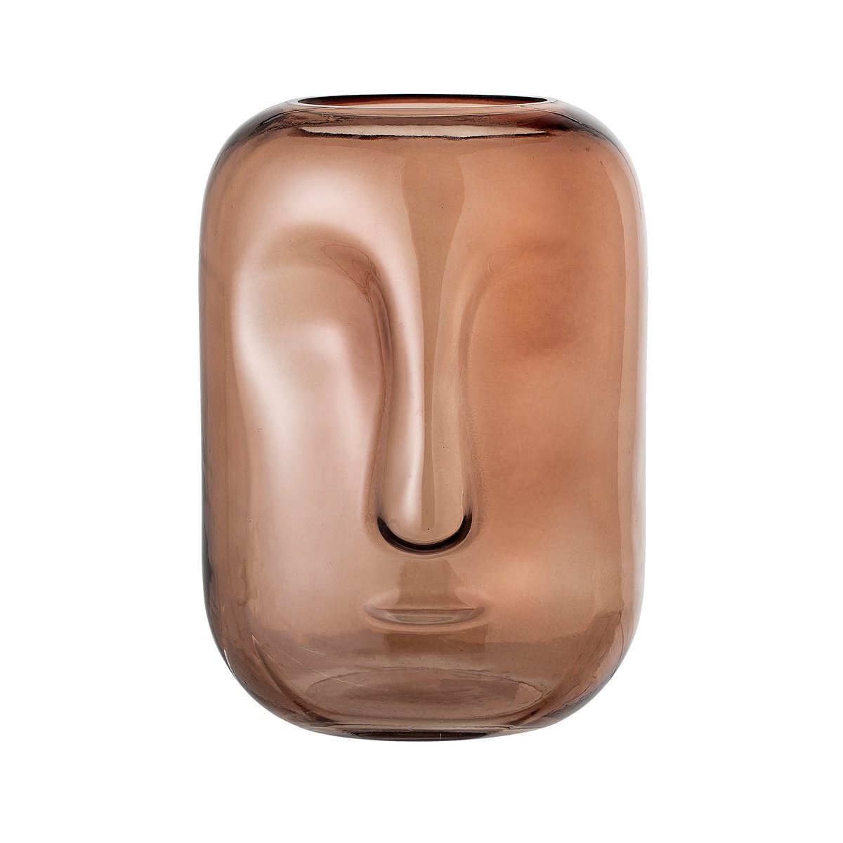 Фото - Ваза Bloomingville szklany wazon twarz 25 cm Brązowy 