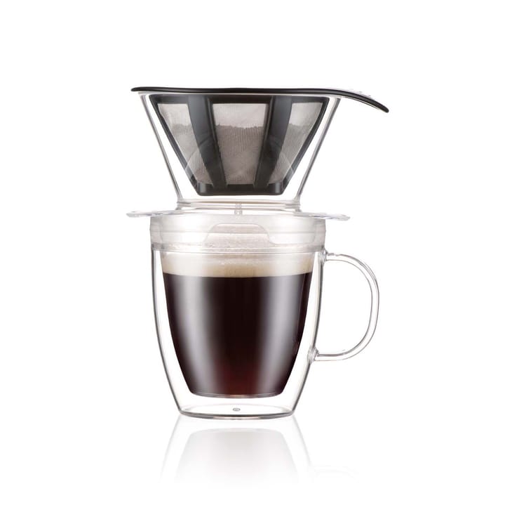 Pour Over kubek dwuwarstwowy z filtrem 35 cl - Przezroczysta - Bodum