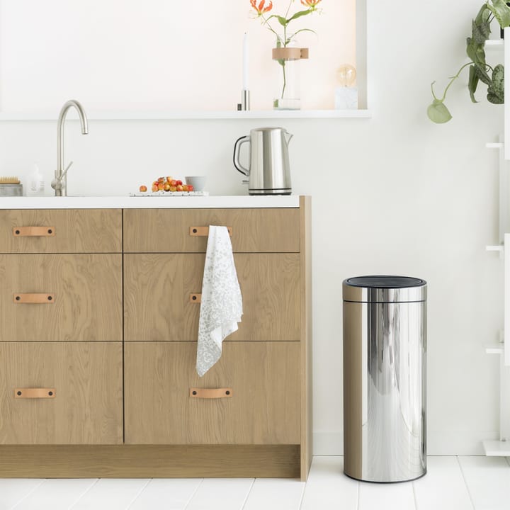 Kosz na śmieci Touch Bin 30 L, brilliant steel (silver) Brabantia