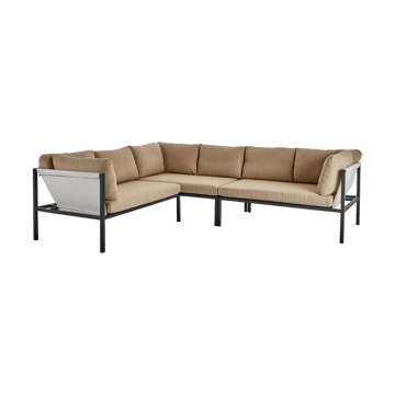 Allie sofa narożna - Barley-anthracite - Brafab