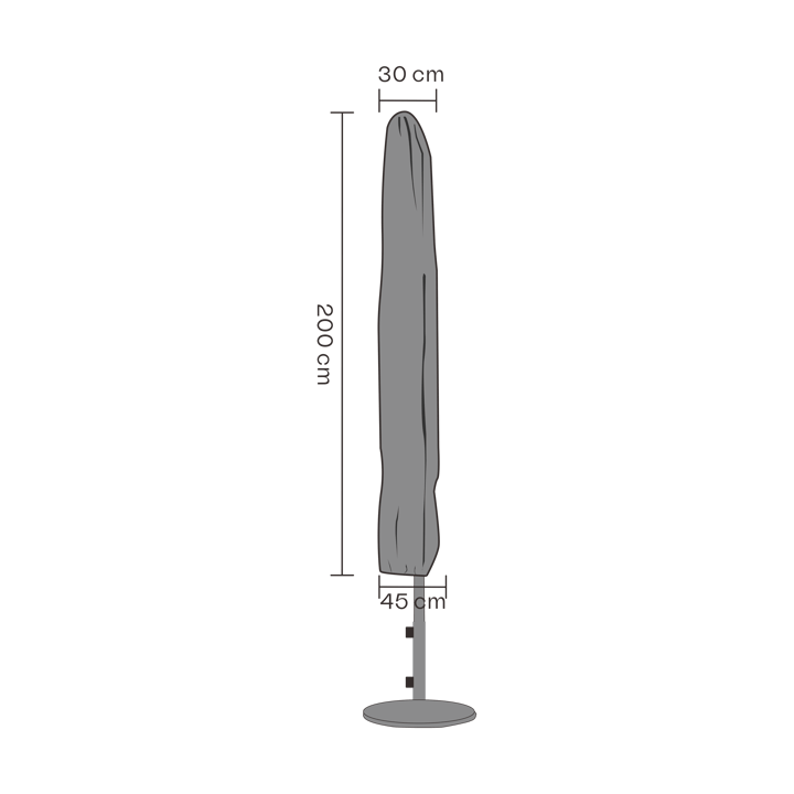 Brafab pokrowiec na parasol - Czarny 200 cm - Brafab