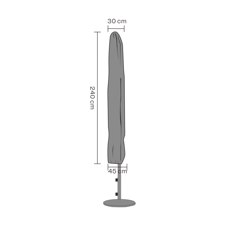 Brafab pokrowiec na parasol, Czarny 240 cm Brafab