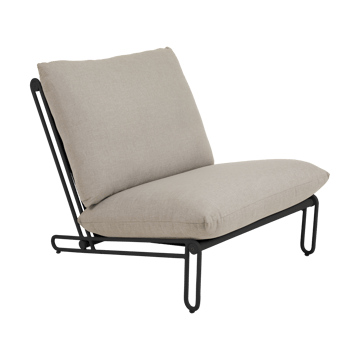 Fotel lounge Blixt - Czarny-clay beige - Brafab