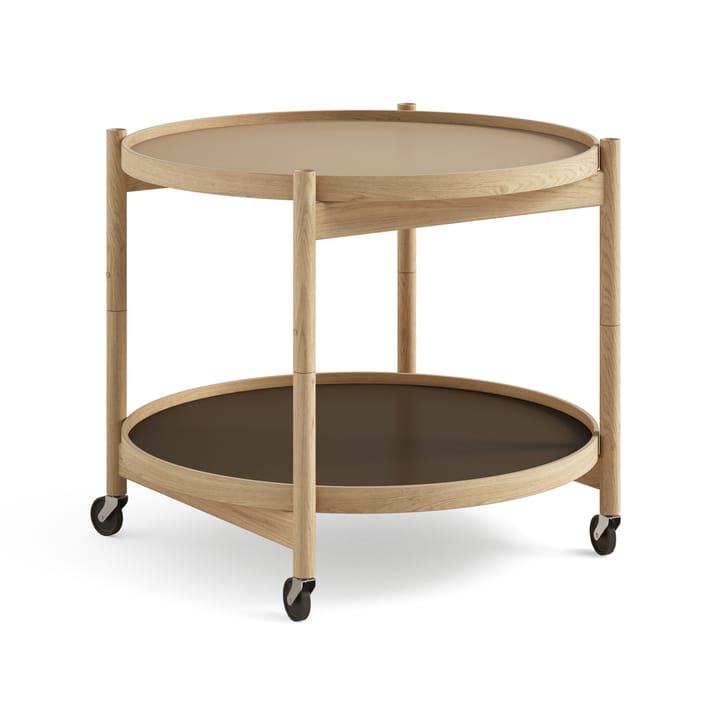 Bølling Tray Table model 60 stół obrotowy - earth, stojak z dębu olejowanego - Brdr. Krüger