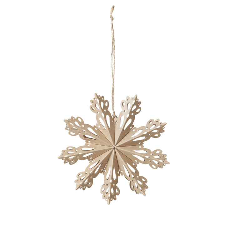 Dekoracja świąteczna Snowflake Natural, Ø15 cm Broste Copenhagen