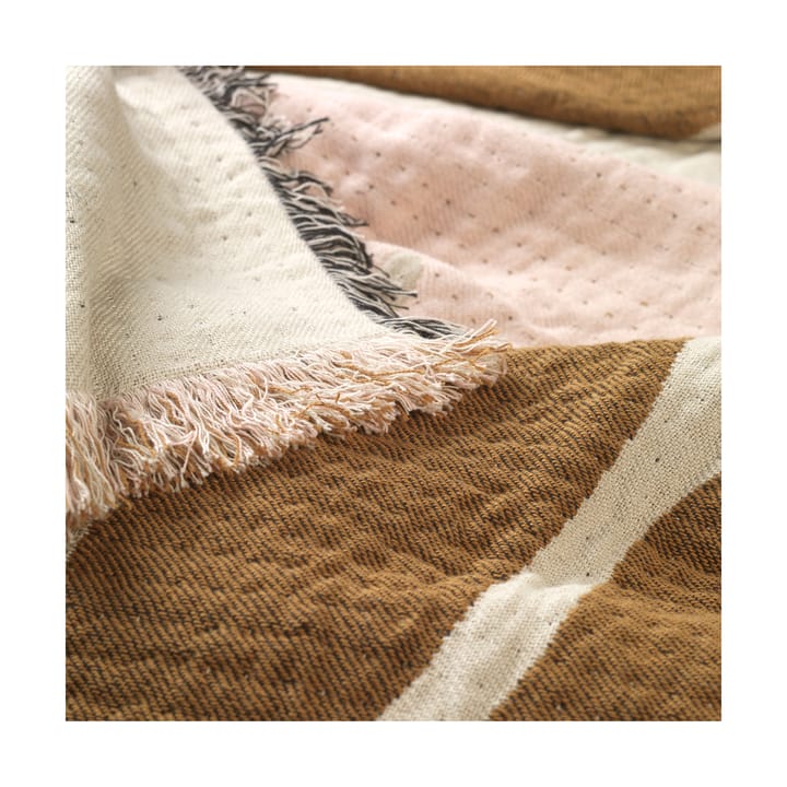 Koc Rosita 130x180 cm, Golden brown-mauve pink Broste Copenhagen