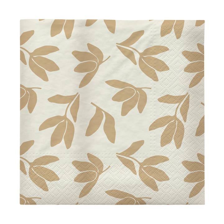 Serwetki papierowe Herbert 33x33 cm, 20 szt. - Beige-off white - Broste Copenhagen