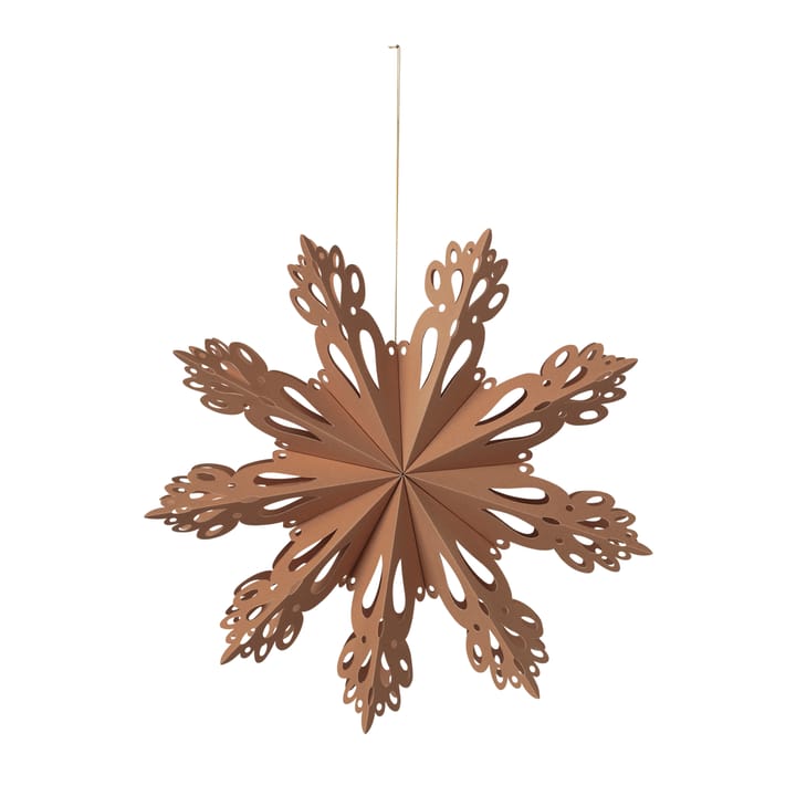 Snowflake Dekoracja świąteczna Indian tan, Ø30 cm Broste Copenhagen