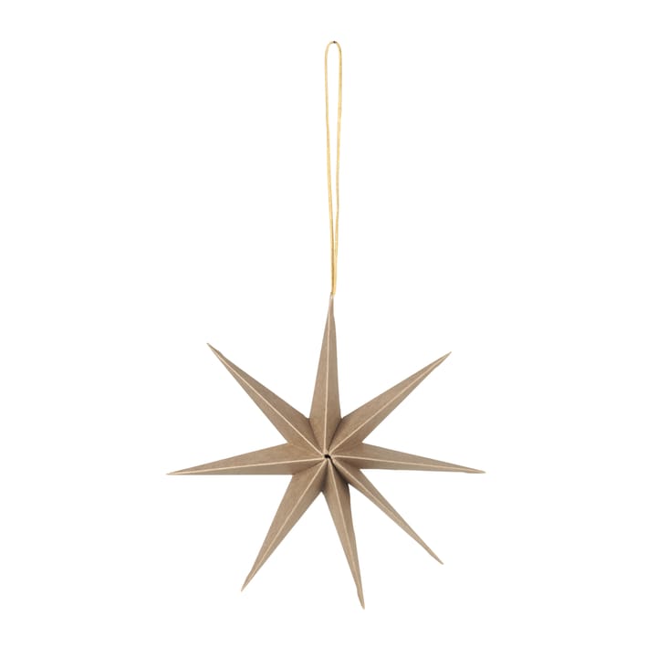 Star papierowa gwiazda Ø15 cm - Natural brown - Broste Copenhagen