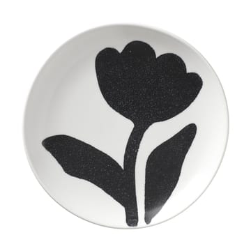 Talerz Flora Ø15 cm - Black-off white - Broste Copenhagen