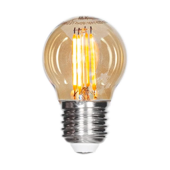 E27 Żarówka LED, kula ściemniana, 4W, Bursztyn Ø4,5 cm By Rydéns