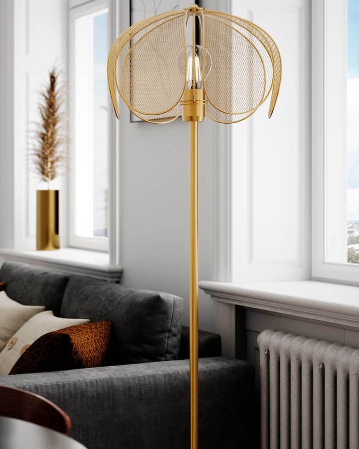 Lampa podłogowa Daisy 150 cm, Matowe złoto By Rydéns