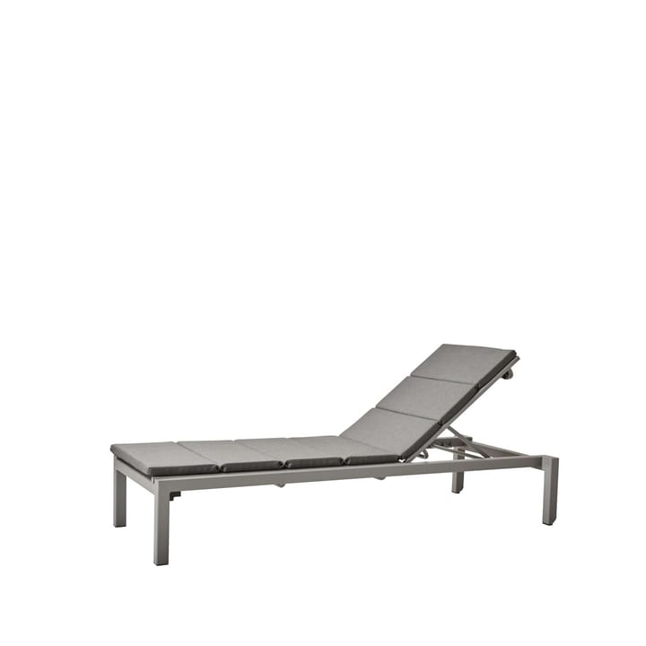 Leżak Relax - Sunbrella Natté Light Grey, w zestawie z szarą poduszką - Cane-line