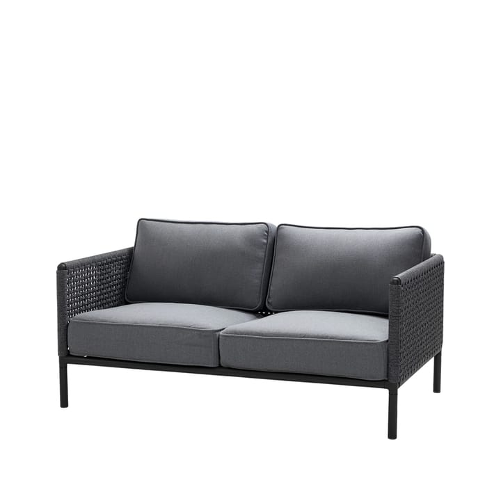 Sofa 2-osobowa Encore - Cane-Line airtouch Lava Grey/Dark grey - Cane-line