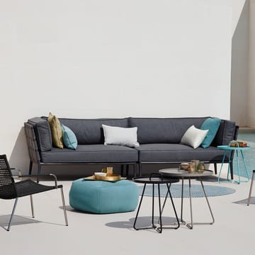 Sofa modułowa Conic - Cane-Line airtouch grey, leżanka, w komplecie z poduszkami - Cane-line